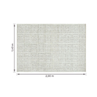 Tapete Relevo Greece Bege 1,40x2,00m Abdalla