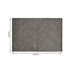 Tapete Relevo Optical Cinza 2,00x3,00m Abdalla