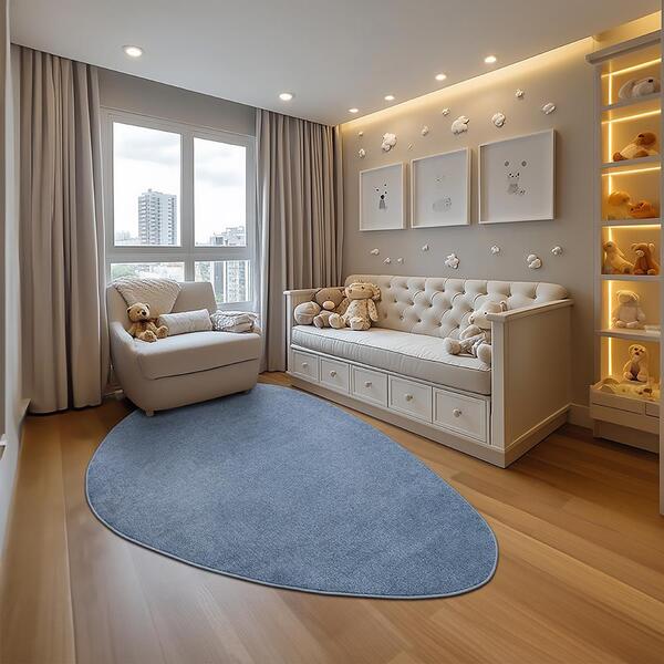 Tapete Relex N Org. Lente Azul Cobalto 145x195cm Tapetes São