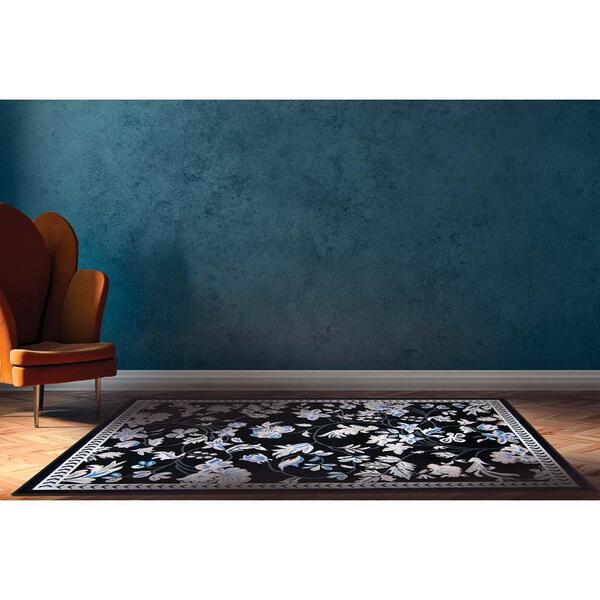 Tapete Renaissance Genebra 50 Preto 0,50x0,80m - J Serrano