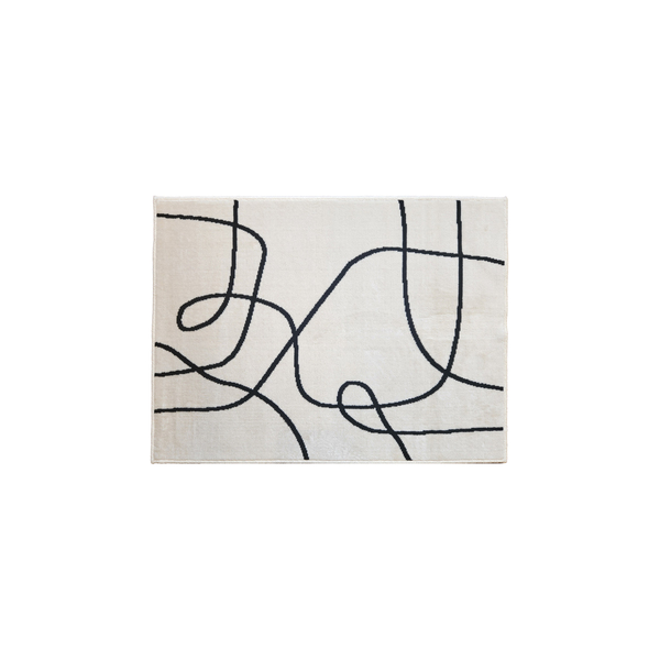 Tapete Renaissance Polipropileno Bege Internas 100x150cm