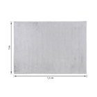 Tapete Retangular 1,00x1,40m Via Star Abstrato Tapetes Áreas Internas Prata