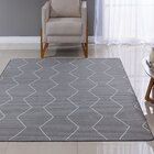 Tapete Retangular 1,40m X 2,00m Cairo Niazitex Cinza