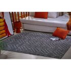 Tapete Retangular 100cmx150cm Jazz Tapetes Oasis Cinza/desenh