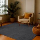 Tapete Retangular 140x200cm Edantex Cinza