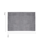 Tapete Retangular 140x200cm Edantex Cinza