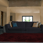 Tapete Retangular Felpudo Para Quarto E Sala 100x140 Vermelho