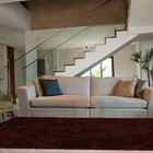 Tapete Retangular Felpudo Para Quarto E Sala 200x140 Vermelho