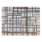 Tapete Retangular Linhas 1,00x1,50m gelo