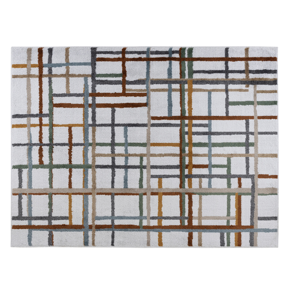 Tapete Retangular Linhas 1,00x1,50m gelo