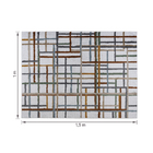 Tapete Retangular Linhas 1,00x1,50m gelo