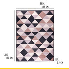 Tapete Retangular Para Sala Geométrico Verona 133x190cm Reina