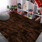 Tapete Retangular Peludo Para Quarto E Sala 100x140 Tabaco Ca