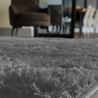 Tapete Retangular Peludo Para Quarto E Sala 200x140 Cinza Cas