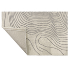 Tapete Retangular Polipropileno Bege e Prata 2,50x3,50cmTapetes São Carlos