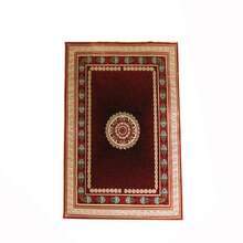 Tapete Retangular Veludo Marbella Çagdas I Vermelho 198x300 Cm