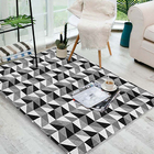 Tapete Roma Sala Quarto Antiderrapante Geométrico 132x250cm P