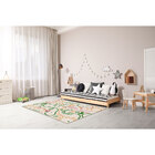 Tapete Safari Abstrato Retangular de Polipropileno Multicolorido Áreas Internas 1,00x1,50m