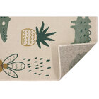 Tapete Safari Bichos Retangular de Polipropileno Multicolorido Áreas Internas 1,00x1,50m