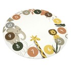 Tapete Redondo Safari PVC Multicolorido Áreas Internas e Externas 1m Kapazi