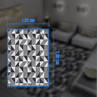 Tapete Sala 135cmx200cm Com Antiderrapante Geométrico Casen