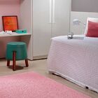 Tapete Sala 1 00 X 1 50 Antider. Rosa Bebe Classic Teen