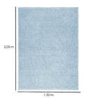 Tapete Sala 1 50 X 2 00 Antider. Azul Bebe Classic Teen
