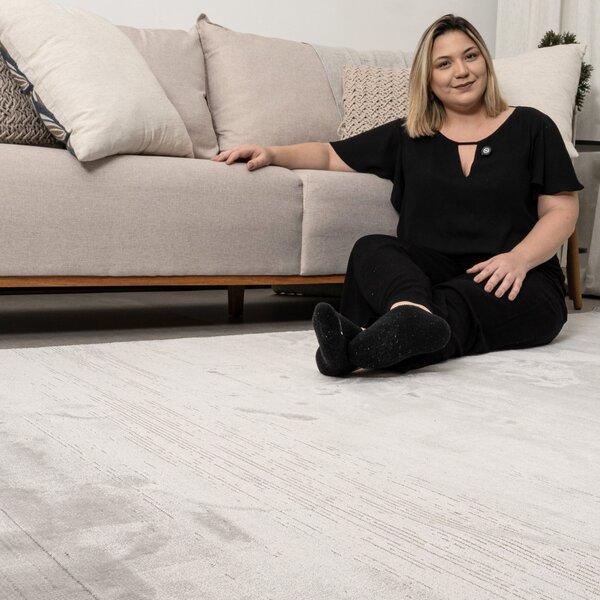 Tapete Sala 250x300 Veneza Nuvem 2122 Cinza