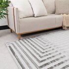 Tapete Sala 250x350 Chevron Cinza 338