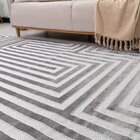 Tapete Sala 250x350 Chevron Cinza 338