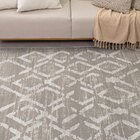 Tapete Sala 250x350 Veneza Geométrico 2117 Cinza