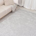 Tapete Sala 300x400 Chevron Cinza 316