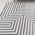 Tapete Sala 300x400 Chevron Cinza 338