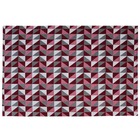 Tapete Sala Antiderrapante Jacquard Dublin 1,32x2,5m Bordo
