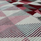 Tapete Sala Antiderrapante Jacquard Dublin 1,32x2,5m Bordo
