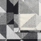 Tapete Sala Antiderrapante Jacquarrd Moderno 132x300cm Preto