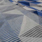 Tapete Sala Antiderrapante Mosaico 1,32x2,50 Azul