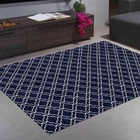 Tapete Sala Casablanca 1,35m X 1,00m Antiderrapante Estampado