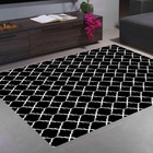 Tapete Sala Casablanca 1,35m X 2,00m Antiderrapante Estampado