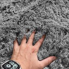 Tapete Sala E Quarto Felpudo Platinum Casu 140x100cm Cinza