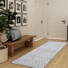 Tapete Sala Egípcio Antiderrapante - 60x200cm - Bege