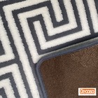 Tapete Sala Egípcio Antiderrapante - 60x200cm - Cinza