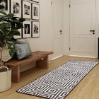 Tapete Sala Egípcio Antiderrapante - 60x200cm - Marrom