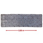 Tapete Sala Egípcio Antiderrapante - 60x200cm - Marrom