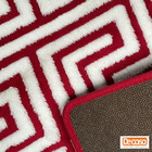 Tapete Sala Egípcio Antiderrapante - 60x200cm - Vermelho