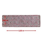 Tapete Sala Egípcio Antiderrapante - 60x200cm - Vermelho