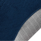 Tapete Sala Esc. 1 50 Redondo Antider. Azul Jeans Classic