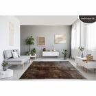 Tapete Sala Escritório 1 00x1 50m Macio Apolo Soft Chocolate