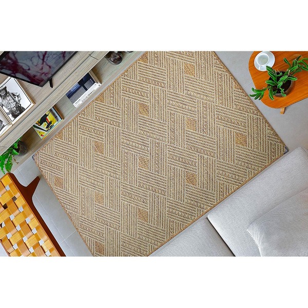 Tapete Sala Escritório Antiderrapante Sisal 2mx3m - Sisal S-5