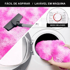 Tapete Sala Felpudo Peludo Mesclado Rosa 200 X 200 Cm